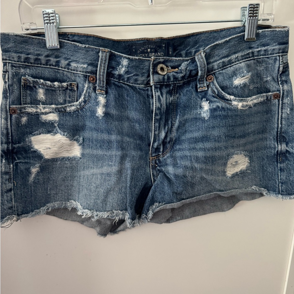 Lucky brand short shorts. Super soft Jean material. Worn only couple times.
